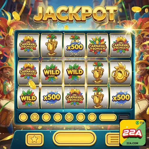 Imagem de um smartphone com slots caça-níqueis e giros grátis em destaque